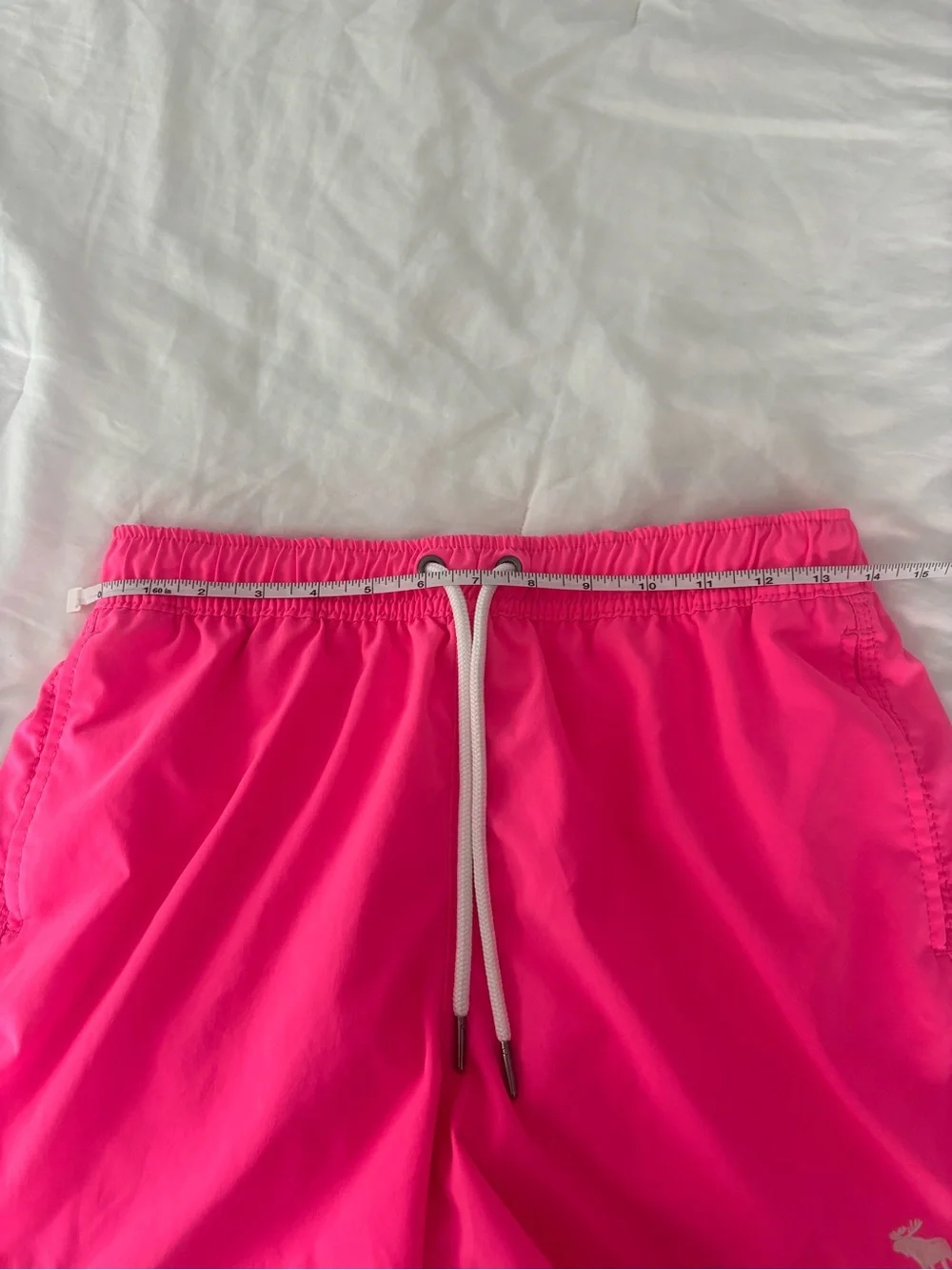 Abercrombie & Fitch Hot Pink Men's Swim Shorts with Drawstring